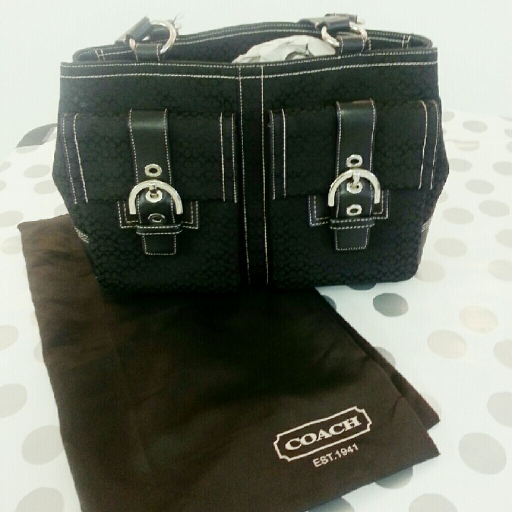 EUC Coach Vintage 00's Black Tote